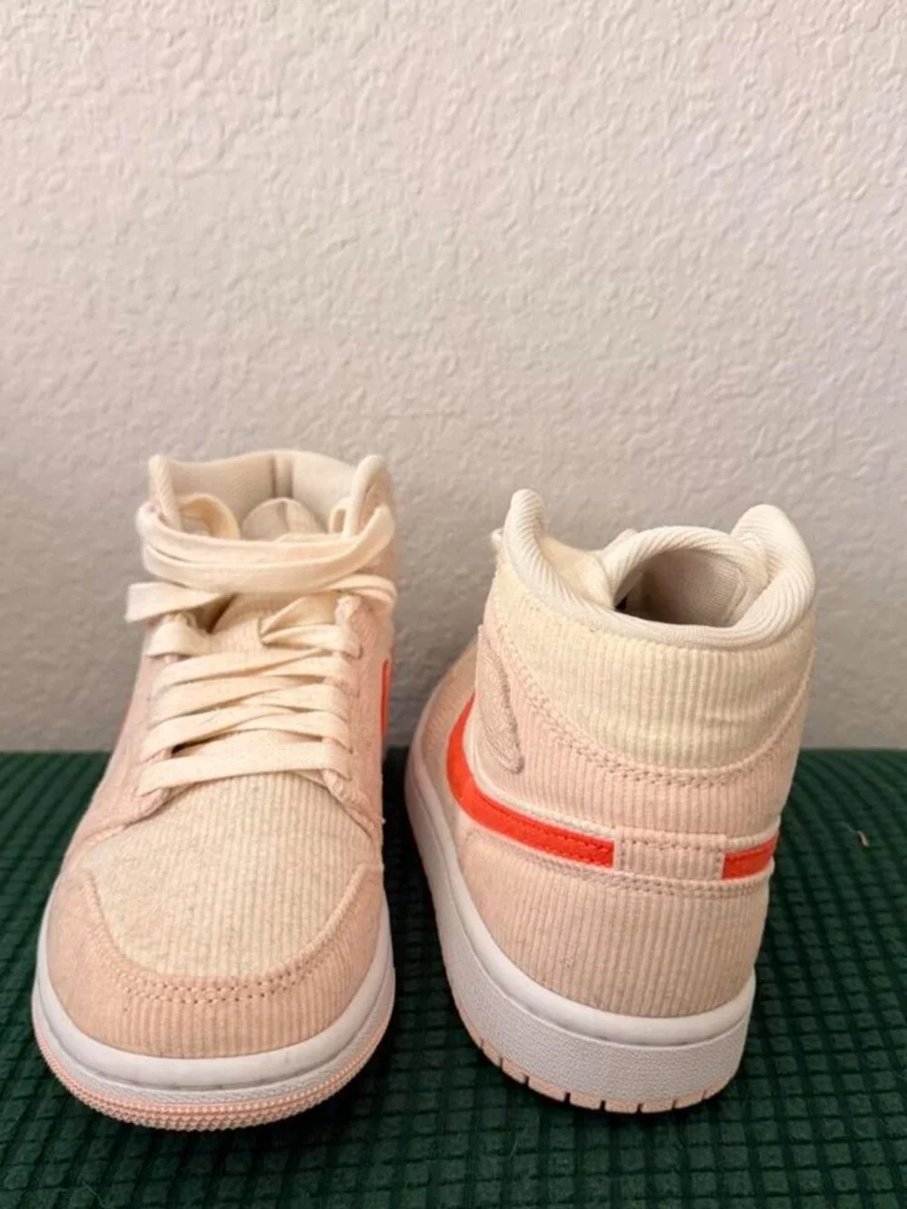 Jordan Women's Cream and Pink Trainers